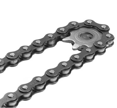 Garage door chain and gear, key components in systems serviced by Brentwood Garage Door Services.